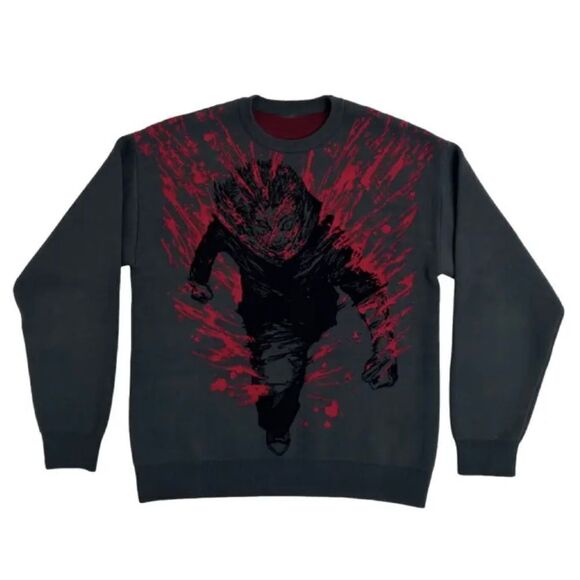 Jujutsu Kaisen Sukuna Anime Sweater Size Medium - Picture 1 of 2